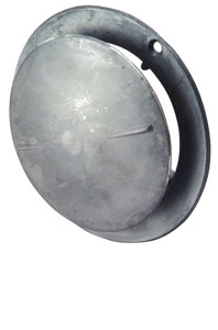 Tallriksventil aluminium rund Ø: 200mm