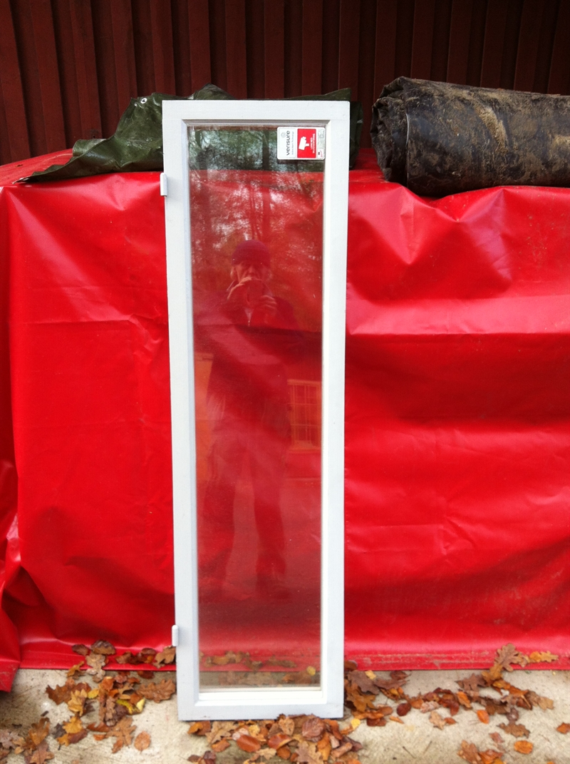 Fönsterbåge utan karm, 40x141 cm, nytillverkad, dubbelkopplad