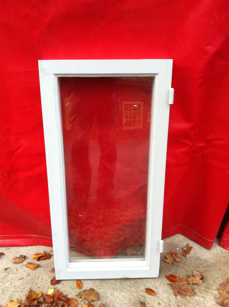 Fönsterbåge utan karm, 40x80 cm, nytillverkad, dubbelkopplad 