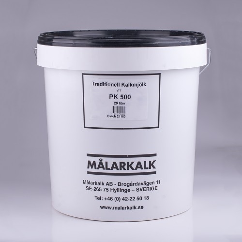 Kalkmjölk Vit (PK 500) 20L (beställningsvara)